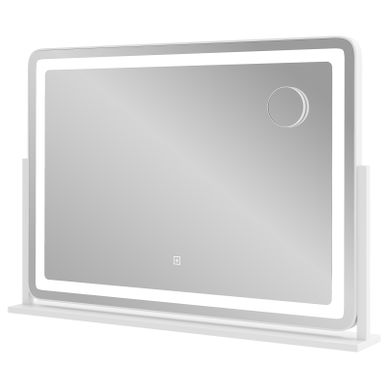 Miroir Maquillage Lumineux 80 X 55 Cm, Miroir Coiffeuse LED, Miroir Grossissant 10x, Rotation À 360° Miroir Maquillage Lumineux 80 X 55 Cm, Miroir Coiffeuse LED, Miroir Grossissant 10x, Rotation À 360°