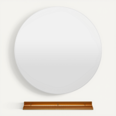 Miroir LED Salle De Bain D.60 Cm, Miroir Mural Rond Antibuee, 3000-6000k, Luminosité Réglable