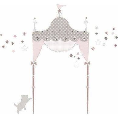 Stickers Repositionnables Géants Tête De Lit Princesse Pour Enfant - Kids Lab Princesse