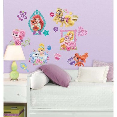 Stickers Repositionnables Princesses Et Leurs Animaux De Compagnie - Princesses et Pets Disney