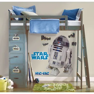 Stickers Repositionnables Géants R2-d2, Star Wars 91x59 - Star Wars R2-d2