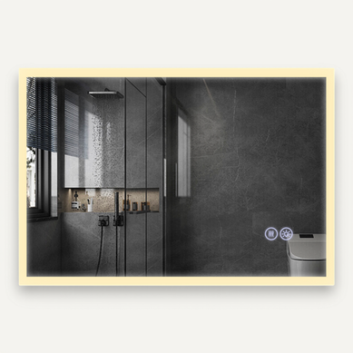 Miroir Avec Lumière 100x60cm Miroir Mural LED Verre Antidéflagrant Avec Miroir Tactile Miroir Avec Lumière 100x60cm Miroir Mural LED Verre Antidéflagrant Avec Miroir Tactile