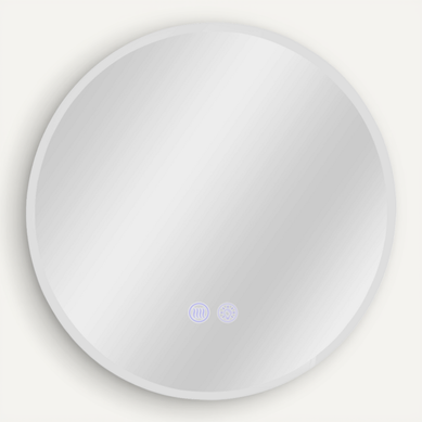 Miroir Avec éclairage Rond Miroir Mural LED Ip44 Rond 70cm Avec Fonction Miroir
