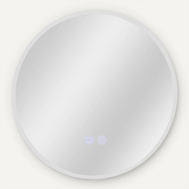 Miroir Avec éclairage Miroir Mural LED Ip44 Rond 80cm Avec Fonction Miroir Tactile éclairé