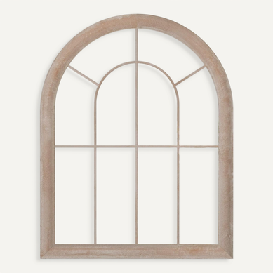 Grand Miroir Mural Arche Exterieur Interieur,cadre Métallique,4 Mm Réflexion Hd(88 X 69,5 Cm)