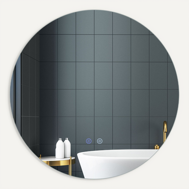 Miroir Salle De Bain Avec Eclairage, Miroir Mural Rond Antibuée, Lumière (ø 60 Cm,style 3)