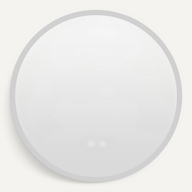 Miroir Salle De Bain Avec Eclairage, Miroir Mural Rond Antibuée (ø 60 Cm,style 1)