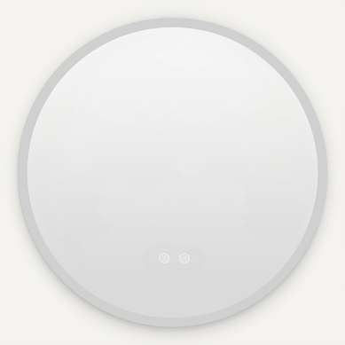 Miroir Salle De Bain Avec Eclairage, Miroir Mural Rond Antibuée (ø 70 Cm,style 1)