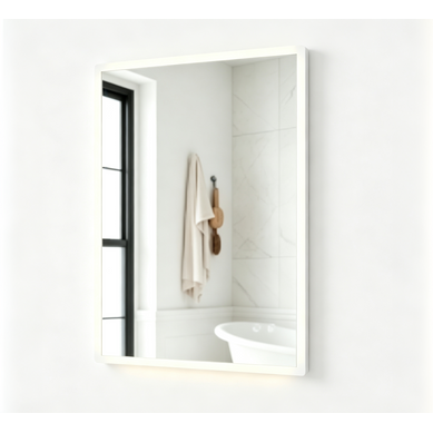 Miroir Salle De Bain 80x60cm Rectangulaire Avec éclairage 3 Couleurs Réglable, Antibuée, Tactile