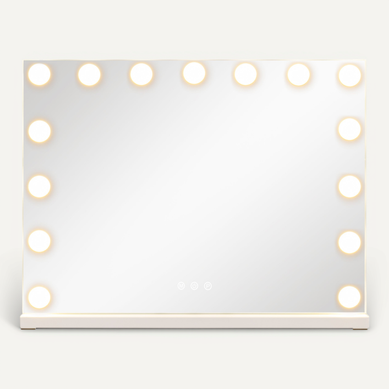 Miroir Maquillage Hollywood,3 Couleurs De Lumière,luminosité Réglable,miroir Coiffeuse LED(58x43cm) Miroir Maquillage Hollywood,3 Couleurs De Lumière,luminosité Réglable,miroir Coiffeuse LED(58x43cm)