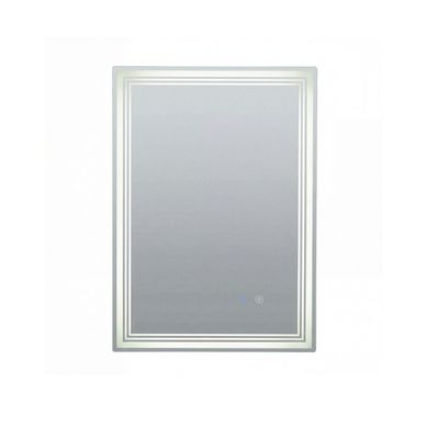 Miroir Salle De Bain Rectangulaire 70x50cm Avec éclairage 3 Couleurs Réglable, Antibuée, Tactile