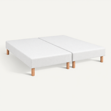 Sommier Tapissier SOMMIFLEX Blanc 80x200cm - Fabrication Française | Support Bois Massif Et Anti-Acariens