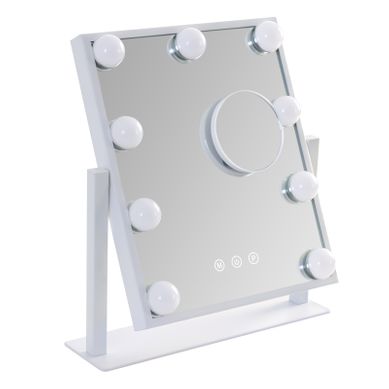 Miroir De Maquillage Avec éclairage LED - Rotatif À 360°, 3 Modes, Luminosité Ajustable