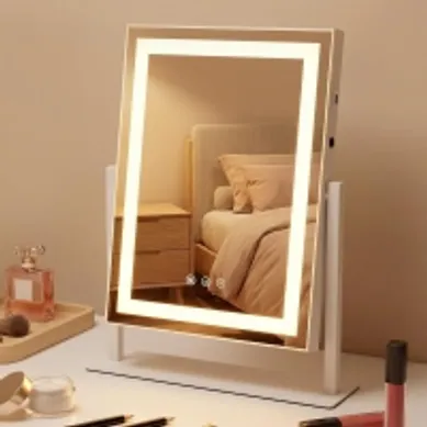 Miroir De Maquillage Hollywood 30×40 Cm Avec 3 Modes D'éclairage Tactile