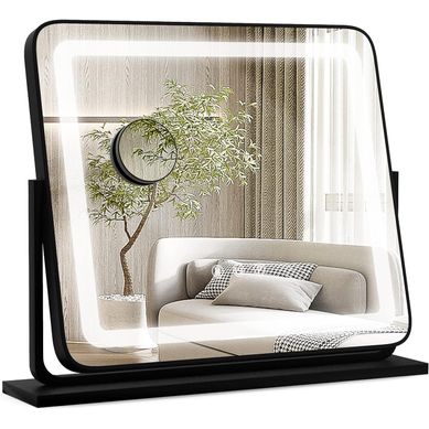 Miroir Maquillage Lumineux Rotatif À 360°, Miroir Grossissant Lumineux 5x,contrôle Tactile Miroir Maquillage Lumineux Rotatif À 360°, Miroir Grossissant Lumineux 5x,contrôle Tactile