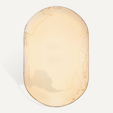 Miroir Salle De Bain LED Ovale 80 X 50 Cm Avec Eclairage 3 Couleurs/miroir Lumineux Antibuée Antidé