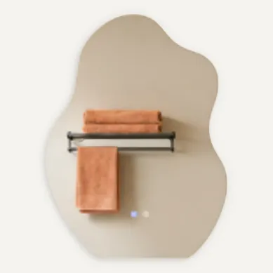Miroir De Salle De Bain LED 60x80 Cm Intensité Variable 3000k-6500k Mural Avec Fonction Antibuée