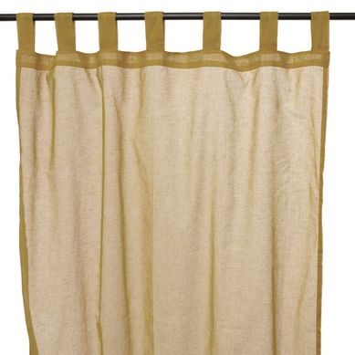 Voilage En Coton à Pattes Taupe 110x250 - Romeo
