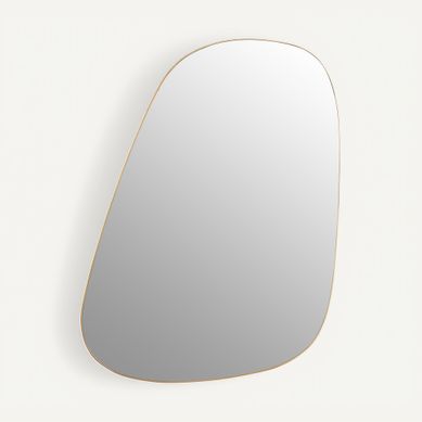 Miroir organique 40x60 cm VORGA Doré vue de face