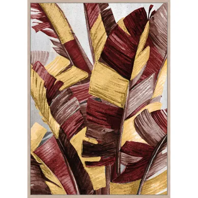 Toile 48x68 cm Jungle Rouge Toile 48x68 cm Jungle Rouge vue de face