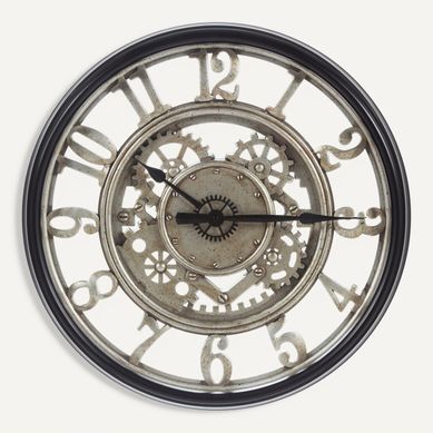 Horloge D. 60 cm CHRONOS Noir vue de face