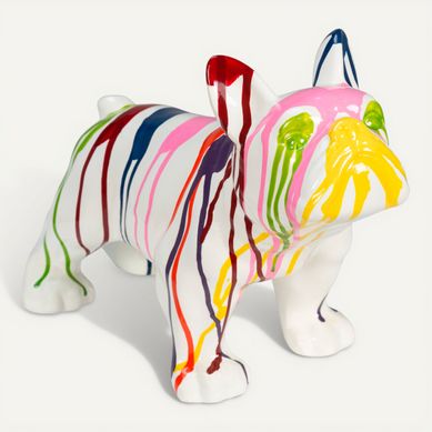 Meubletmoi Statue Femme Circus 34cm - Résine Peinte Main Multicolore
