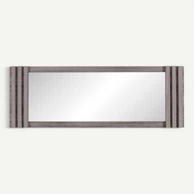 Miroir PESARO Imitation chêne/gris vue de face