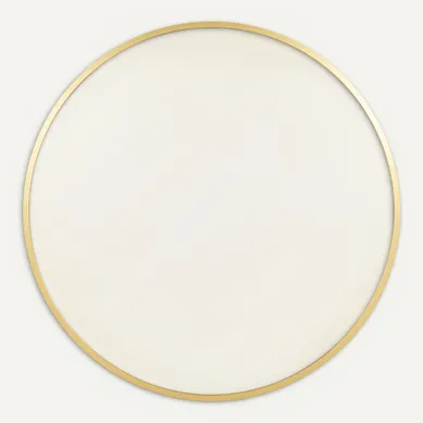 Miroir rond D. 48 cm CIRCLE Doré vue de face