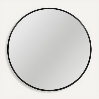 Miroir rond D. 48 cm CIRCLE Noir vue de face