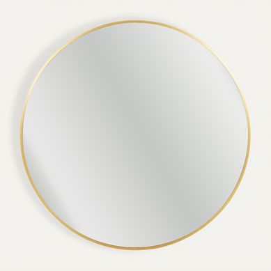Miroir rond D. 75 cm CIRCLE Doré vue de face