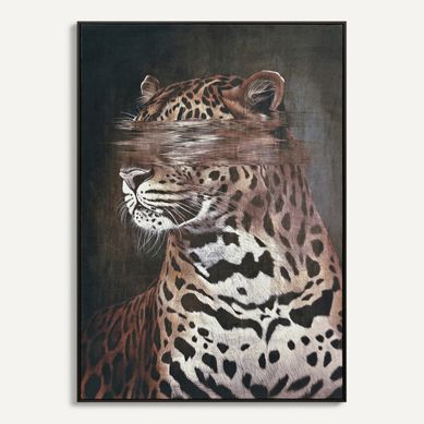 Tableau velours 48x68 cm ALFRED Marron vue de face
