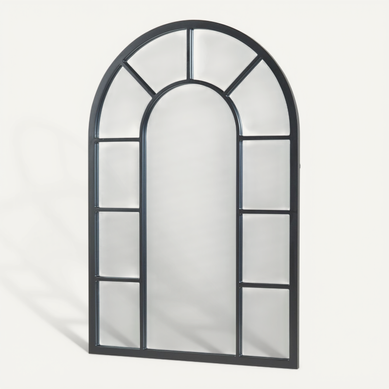 Miroir Décoration Moderne Design Mural Mdf 90 X 60 Cm Noir 03_0010176