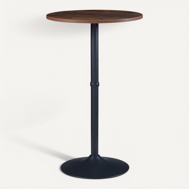 IDMarket Ensemble Table Haute Bar Detroit 150 Cm + 6 Tabourets - Design Industriel Loft Pour Cuisine Et Salle à Manger