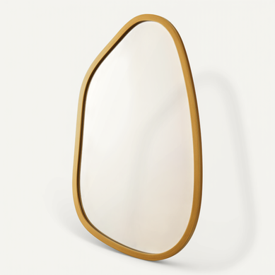 Miroir Mural Asymétrique 80 X 58 Cm Or 03_0007903