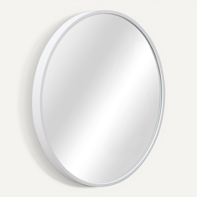 Miroir Mural Rond Diamètre 50 Cm Blanc 03_0007916 Miroir Mural Rond Diamètre 50 Cm Blanc 03_0007916