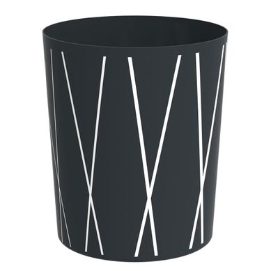 Corbeille papier, lot de 4, Pour bureau & chambre ado, ouverte,ronde, fil de fer, poubelle, en métal, HxD 24 x 23,blanc | Leroy Merlin