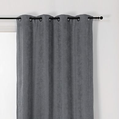 Rideau Alaska Isolant Et 100 % Occultant - 140x260 Cm - Gris Anthracite