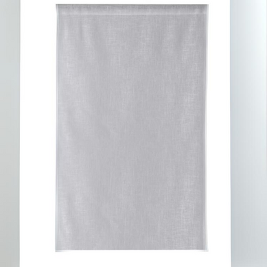 Paire De Voilages " - Effet Lin" - 55x200 Cm - Blanc