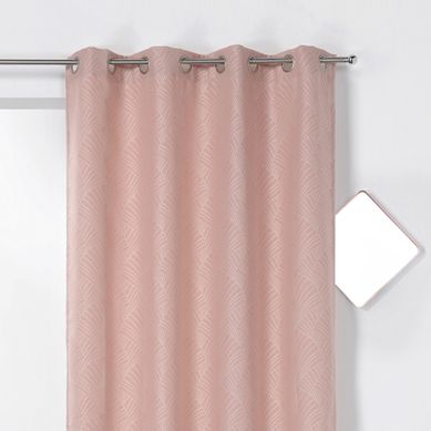 Rideau D'ameublement Imprimé Art Déco - 135x250 Cm - Rose Clair