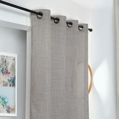 Voilage Tamisant Tamise - 140x240 Cm - Gris Foncé