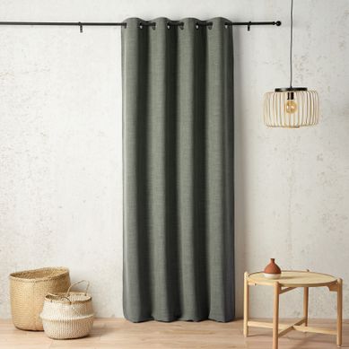 Rideau Thermique Et Obscurcissant À Envers Polaire À Oeillets - 135x260 Cm - Vert