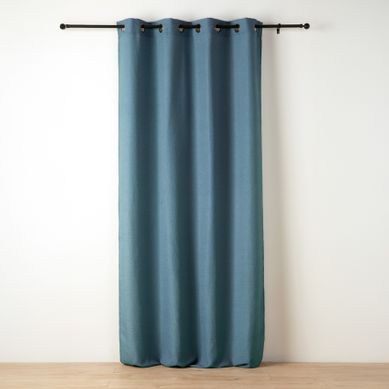 Rideau Tamisant À Fil Texturé - 140x240 Cm - Bleu