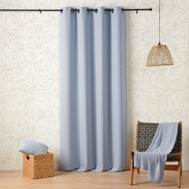Rideau Polylin Aux Propriétés Relaxantes Du Cbd - 140x260 Cm - Bleu
