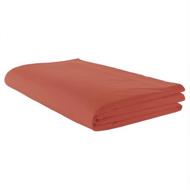Drap plat uni Percale de coton tissé teint 240x310 cm PIGALLE