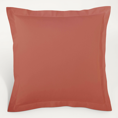 Taie D'Oreiller Percale De Coton Glynde Coral 65x65 Cm - Designers Guild - Douce Et Respirante