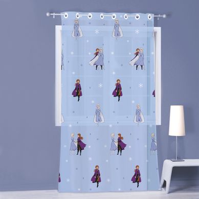 Voilage À Oeillets, Disney Home Frozen Sisters Bleu Ciel 140x240cm