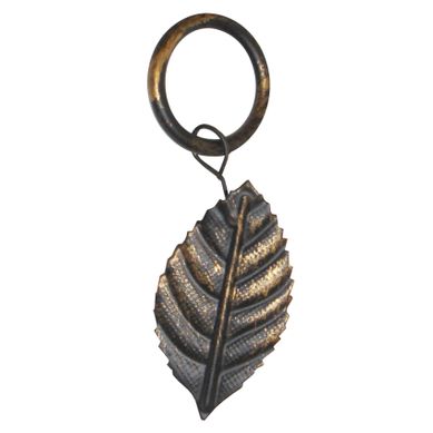 Lot De 6 Anneaux Feuille Pour Rideaux D20 Mm - 32 Mm - Bronze