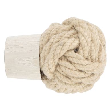 Embout De Tringle En Corde Et Frêne À Visser D28 - 28 Mm - Blanc