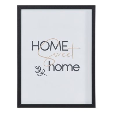 Image 30x40 cm HOME SWEET HOME Noir / Blanc Image 30x40 cm HOME SWEET HOME Noir / Blanc vue de face