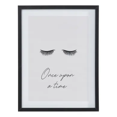 Image 30x40 cm ONCE UPON A TIME Noir / Beige Image 30x40 cm ONCE UPON A TIME Noir / Beige vue de face